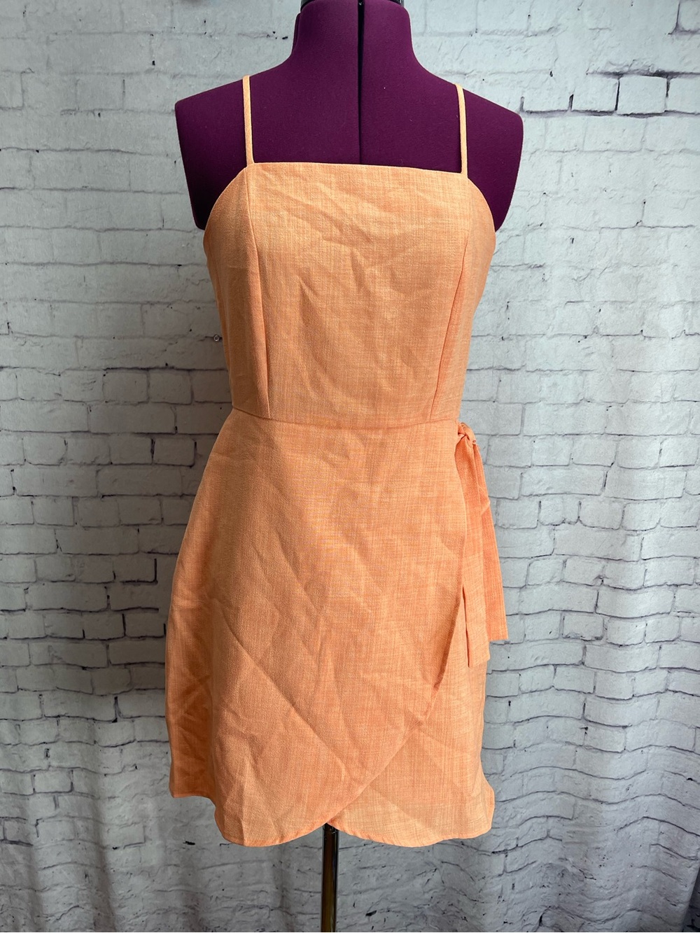 Altar’d state size medium peach color mini dress